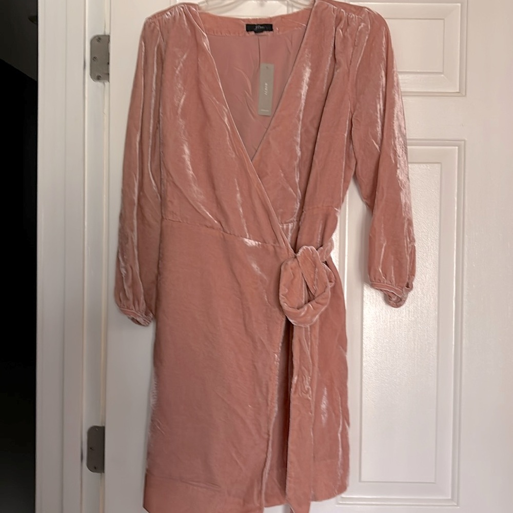 J.Crew NWT Wrap Around Velvet Dress, Size P12